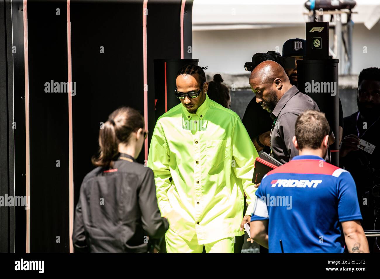 Montmelo, Barcelona, Spanien. 02. Juni 2023; Nr. 44, Lewis HAMILTON, GBR, Mercedes AMG F1 Team, Mercedes-AMG F1 W14 E Leistung während der FIA F1 Weltmeisterschaft. Formel 1 Grand Prix von Spanien, Circuit de Catalunya in der Nähe von Montmelo - Bild mit gebührenpflichtiger Haftung - Foto: © Cristiano BARNI / ATP Bilder (BARNI Cristiano / ATP / SPP) Stockfoto