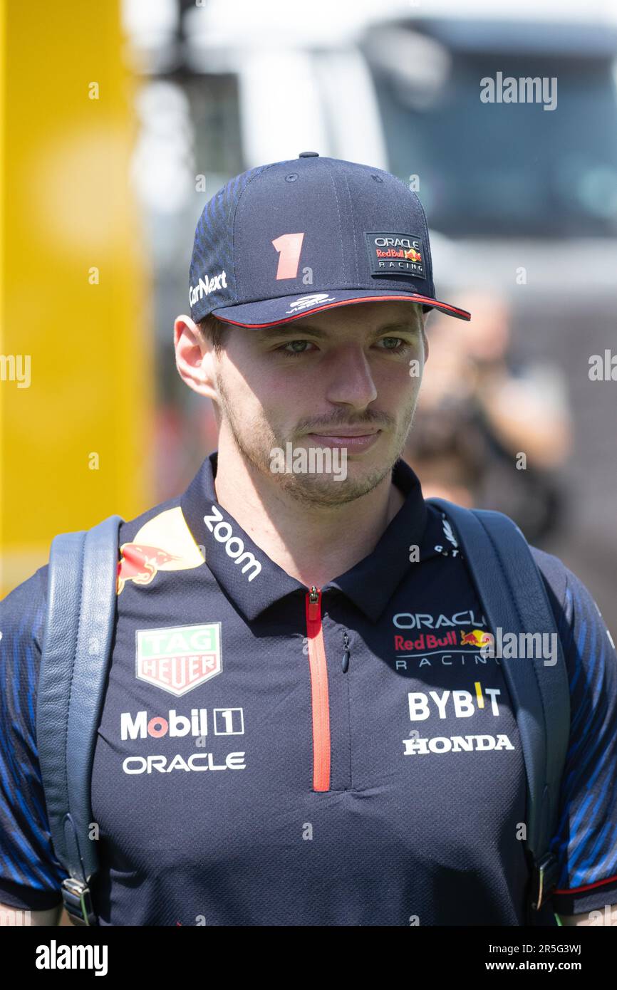Montmelo, Barcelona, Spanien. 02. Juni 2023; #1, Max VERSTAPPEN, NDL, Oracle Red Bull Racing während der FIA-Weltmeisterschaft F1. Formel 1 Grand Prix von Spanien, Circuit de Catalunya in der Nähe von Montmelo - Bild mit gebührenpflichtiger Haftung - Foto: © Cristiano BARNI / ATP Bilder (BARNI Cristiano / ATP / SPP) Stockfoto