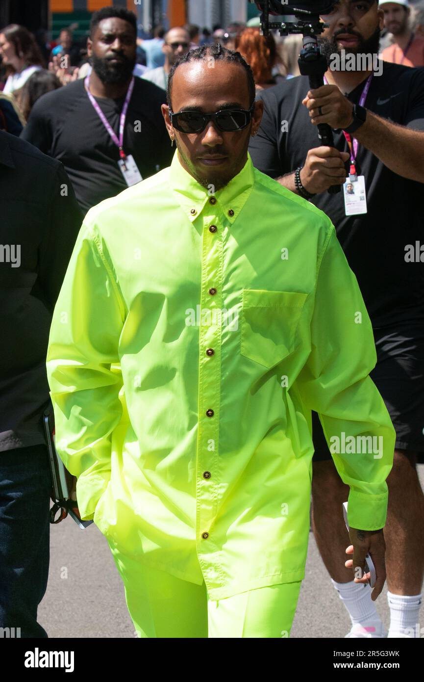 Montmelo, Barcelona, Spanien. 02. Juni 2023; Nr. 44, Lewis HAMILTON, GBR, Mercedes AMG F1 Team, Mercedes-AMG F1 W14 E Leistung während der FIA F1 Weltmeisterschaft. Formel 1 Grand Prix von Spanien, Circuit de Catalunya in der Nähe von Montmelo - Bild mit gebührenpflichtiger Haftung - Foto: © Cristiano BARNI / ATP Bilder (BARNI Cristiano / ATP / SPP) Stockfoto