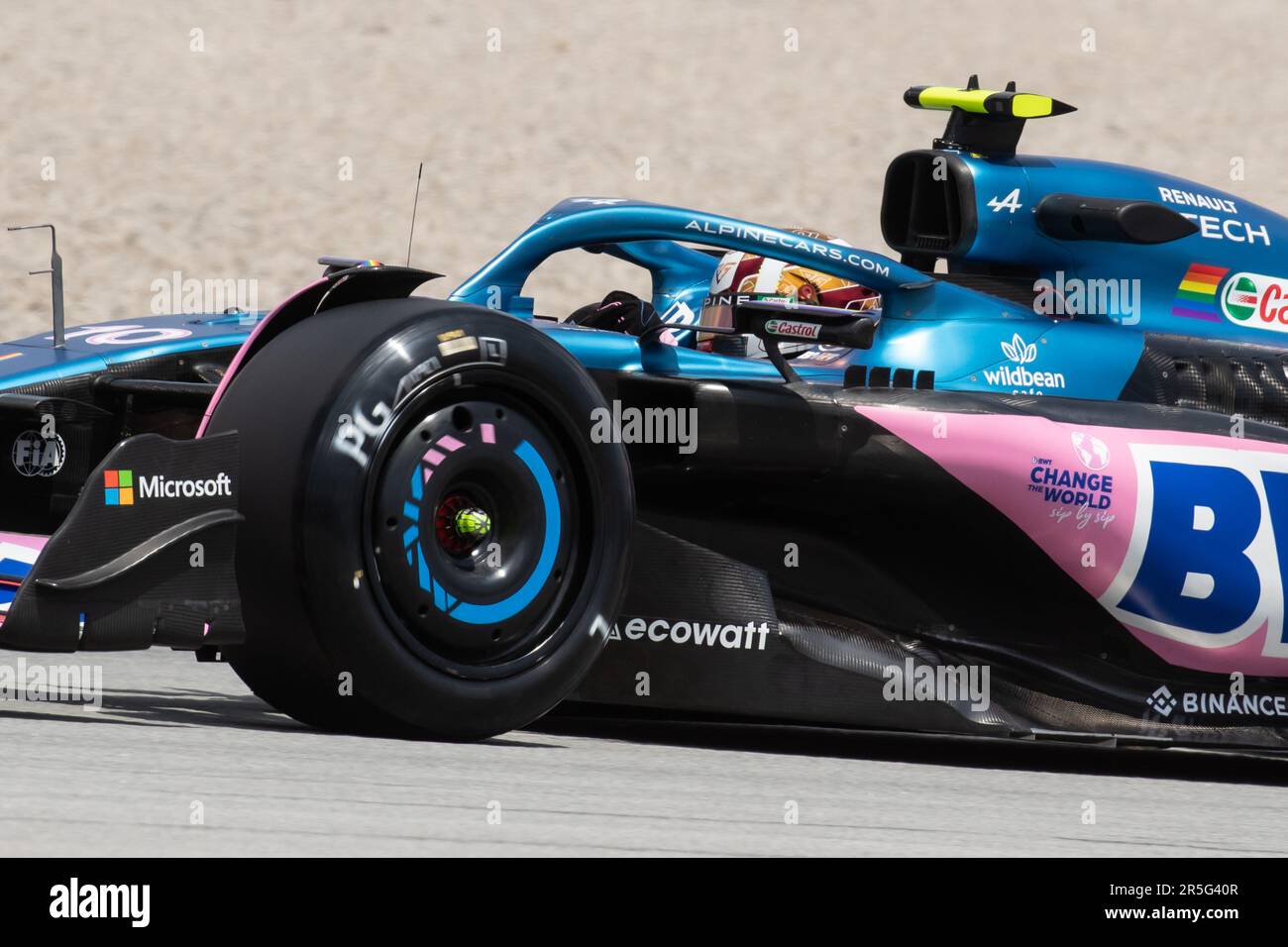 Barcelona, Spanien. 02. Juni 2023. Montmelo, Barcelona, Spanien. 02. Juni 2023; #10, Pierre GASLY, FRA, Alpine F1 Team, Alpine A523 Renault während der FIA F1 Weltmeisterschaft. Formel 1 Grand Prix von Spanien, Circuit de Catalunya in der Nähe von Montmelo - Bild mit gebührenpflichtiger Haftung - Foto: © Cristiano BARNI/ATP Images (BARNI Cristiano/ATP/SPP) Guthaben: SPP Sport Press Photo. Alamy Live News Stockfoto