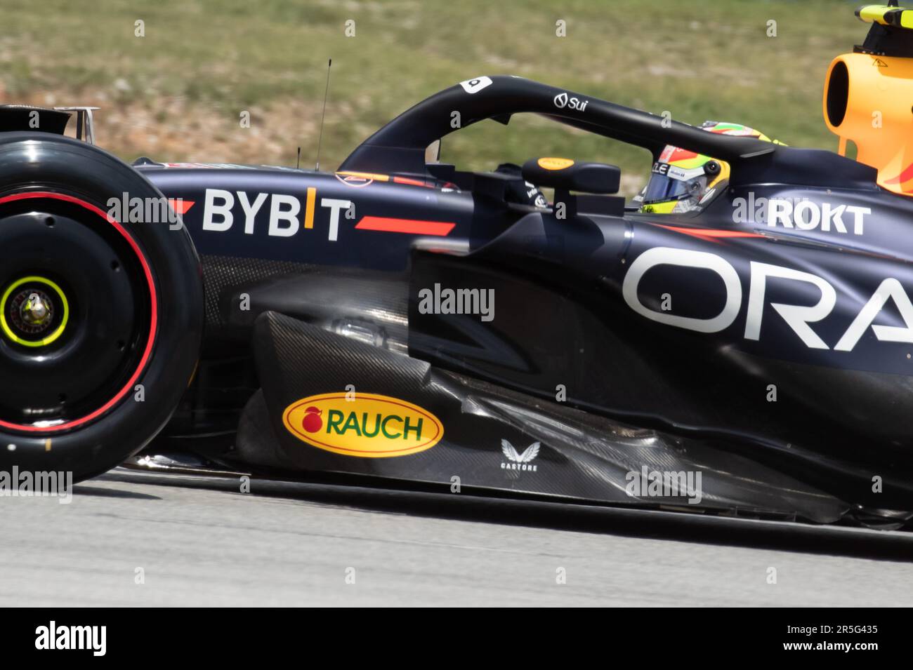 Barcelona, Spanien. 02. Juni 2023. Montmelo, Barcelona, Spanien. 02. Juni 2023; #11. Sergio PEREZ Mendoza, MEX, Oracle Red Bull Racing RB19 Honda RBPT während der FIA-Weltmeisterschaft F1. Formel 1 Grand Prix von Spanien, Circuit de Catalunya in der Nähe von Montmelo - Bild mit gebührenpflichtiger Haftung - Foto: © Cristiano BARNI/ATP Images (BARNI Cristiano/ATP/SPP) Guthaben: SPP Sport Press Photo. Alamy Live News Stockfoto