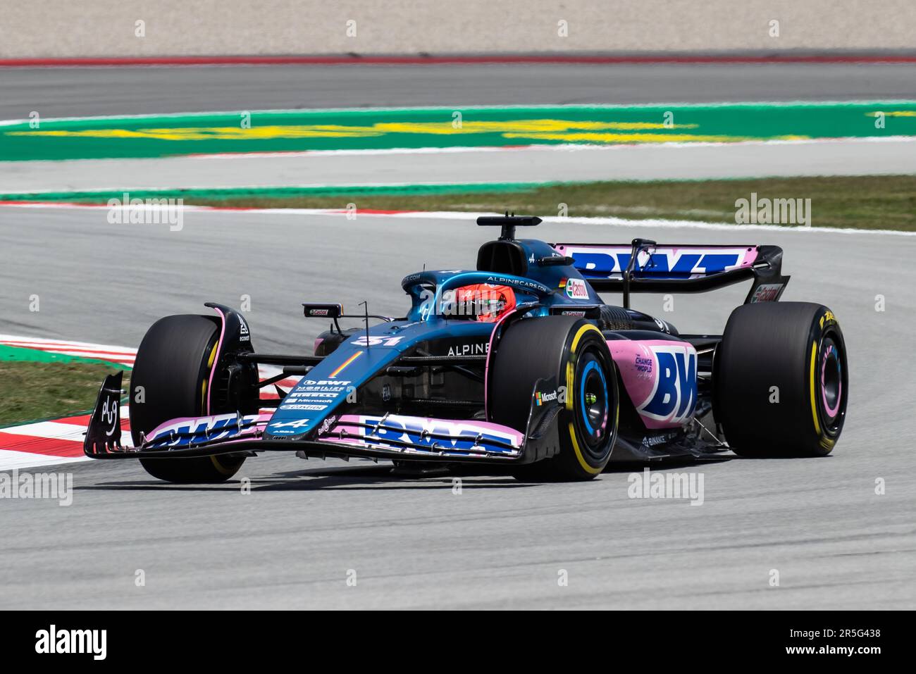 Barcelona, Spanien. 02. Juni 2023. Montmelo, Barcelona, Spanien. 02. Juni 2023; #31, Esteban OCON, FRA, Alpine F1 Team, Alpine A523 Renault während der FIA F1 Weltmeisterschaft. Formel 1 Grand Prix von Spanien, Circuit de Catalunya in der Nähe von Montmelo - Bild mit gebührenpflichtiger Haftung - Foto: © Cristiano BARNI/ATP Images (BARNI Cristiano/ATP/SPP) Guthaben: SPP Sport Press Photo. Alamy Live News Stockfoto