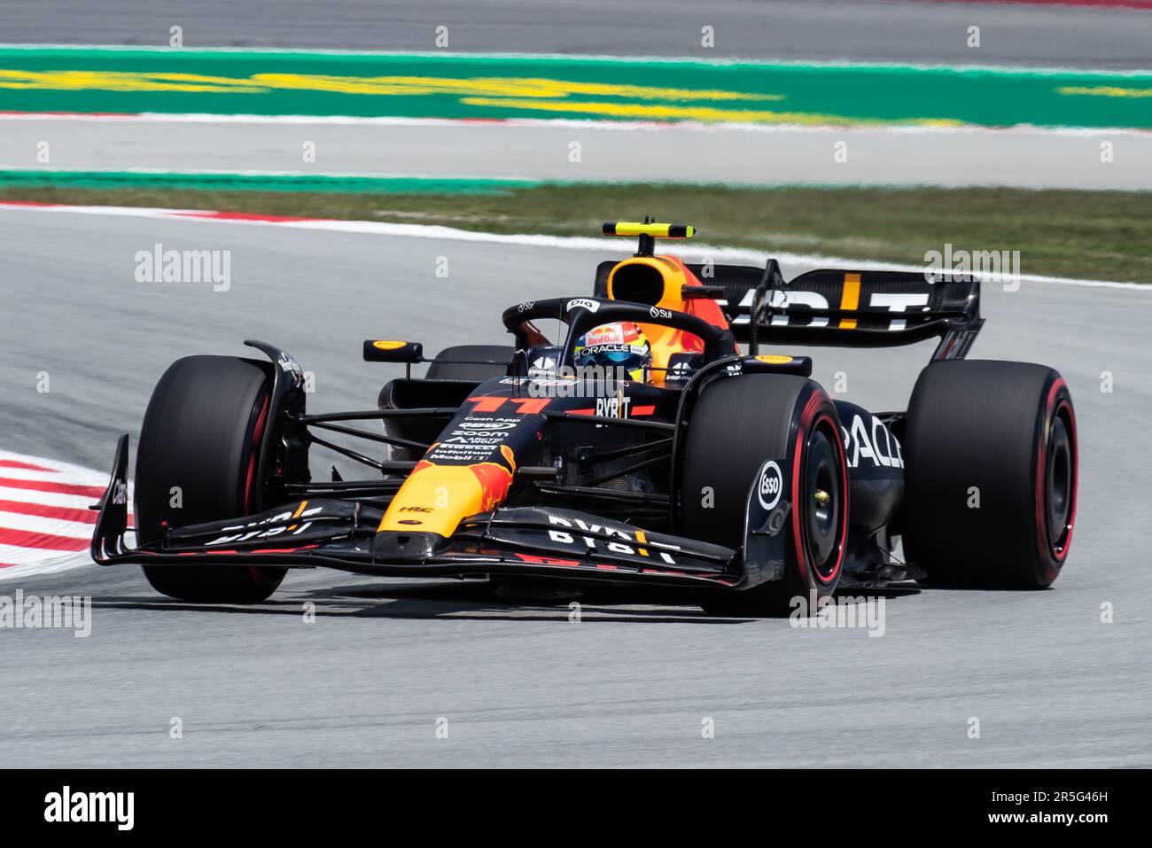 Barcelona, Spanien. 02. Juni 2023. Montmelo, Barcelona, Spanien. 02. Juni 2023; #11. Sergio PEREZ Mendoza, MEX, Oracle Red Bull Racing RB19 Honda RBPT während der FIA-Weltmeisterschaft F1. Formel 1 Grand Prix von Spanien, Circuit de Catalunya in der Nähe von Montmelo - Bild mit gebührenpflichtiger Haftung - Foto: © Cristiano BARNI/ATP Images (BARNI Cristiano/ATP/SPP) Guthaben: SPP Sport Press Photo. Alamy Live News Stockfoto