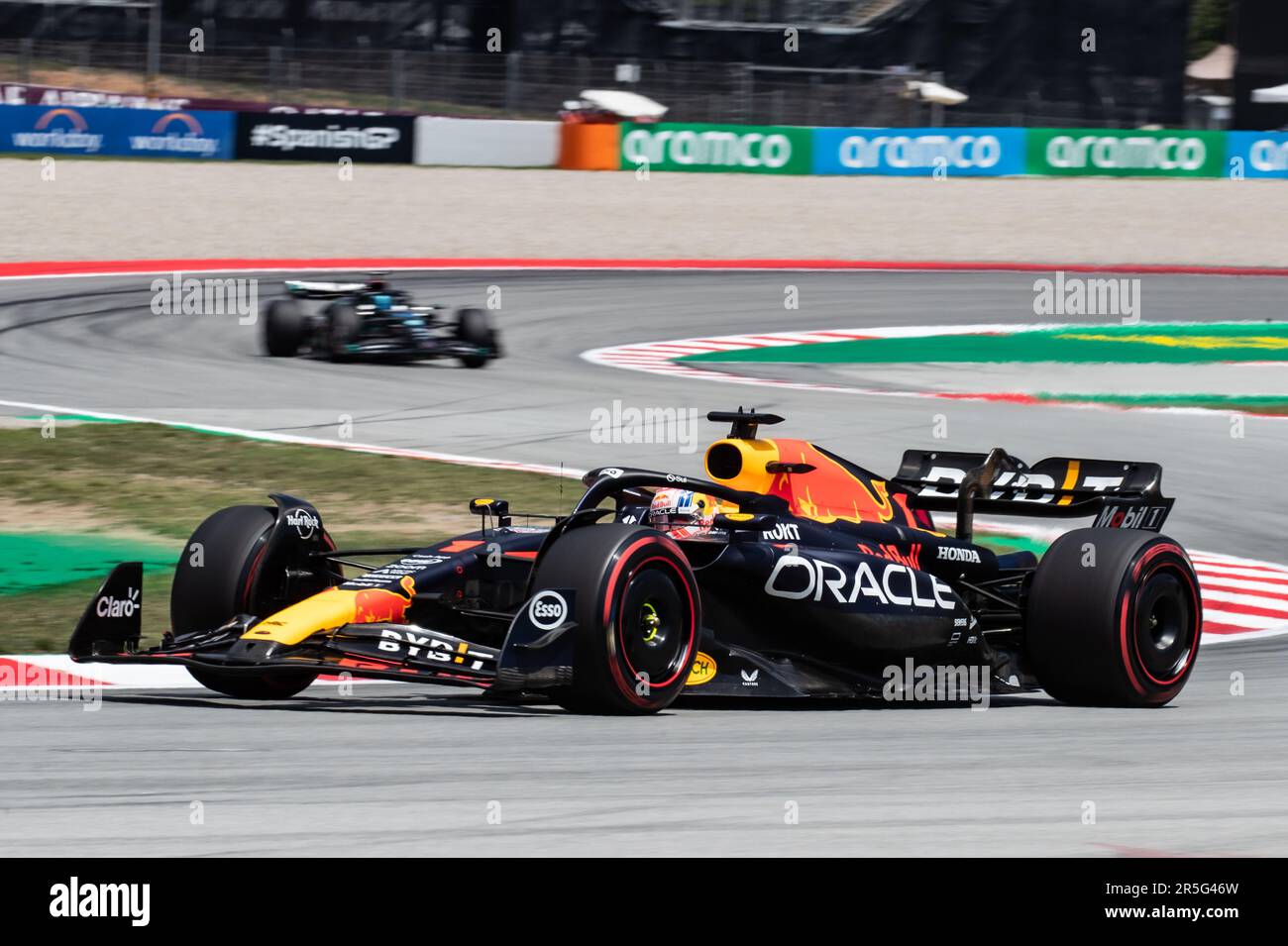Barcelona, Spanien. 02. Juni 2023. Montmelo, Barcelona, Spanien. 02. Juni 2023; #1, Max VERSTAPPEN, NDL, Oracle Red Bull Racing RB19 Honda RBPT während der FIA F1 Weltmeisterschaft. Formel 1 Grand Prix von Spanien, Circuit de Catalunya in der Nähe von Montmelo - Bild mit gebührenpflichtiger Haftung - Foto: © Cristiano BARNI/ATP Images (BARNI Cristiano/ATP/SPP) Guthaben: SPP Sport Press Photo. Alamy Live News Stockfoto