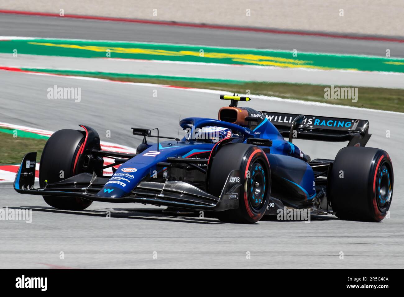Barcelona, Spanien. 02. Juni 2023. Montmelo, Barcelona, Spanien. 02. Juni 2023; #2, Logan Sargeant, USA, Team Williams F1 FW45, Mercedes-Motor während der FIA F1 Weltmeisterschaft. Formel 1 Grand Prix von Spanien, Circuit de Catalunya in der Nähe von Montmelo - Bild mit gebührenpflichtiger Haftung - Foto: © Cristiano BARNI/ATP Images (BARNI Cristiano/ATP/SPP) Guthaben: SPP Sport Press Photo. Alamy Live News Stockfoto