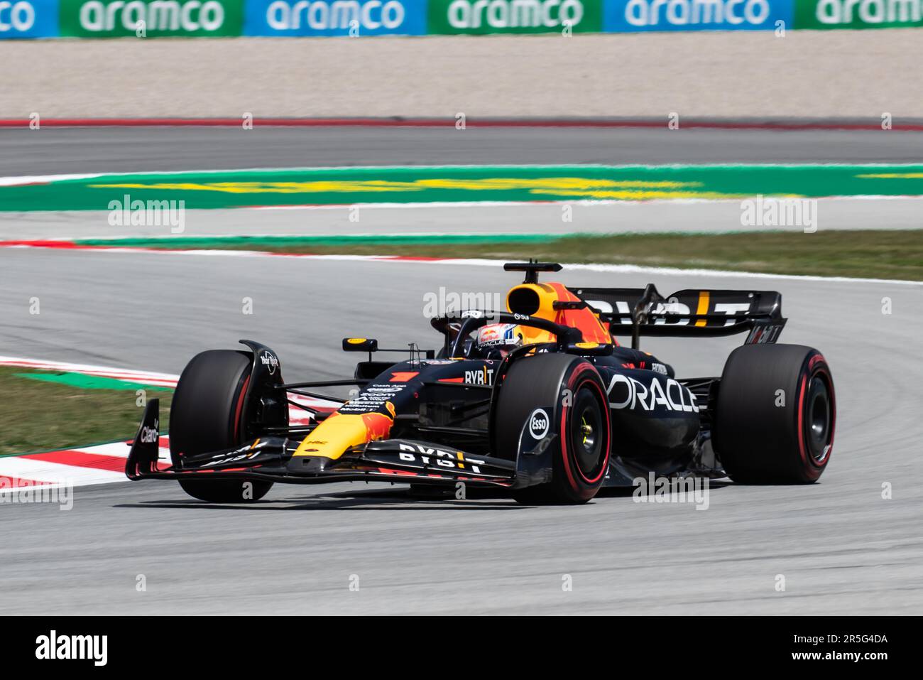 Barcelona, Spanien. 02. Juni 2023. Montmelo, Barcelona, Spanien. 02. Juni 2023; #1, Max VERSTAPPEN, NDL, Oracle Red Bull Racing RB19 Honda RBPT während der FIA F1 Weltmeisterschaft. Formel 1 Grand Prix von Spanien, Circuit de Catalunya in der Nähe von Montmelo - Bild mit gebührenpflichtiger Haftung - Foto: © Cristiano BARNI/ATP Images (BARNI Cristiano/ATP/SPP) Guthaben: SPP Sport Press Photo. Alamy Live News Stockfoto