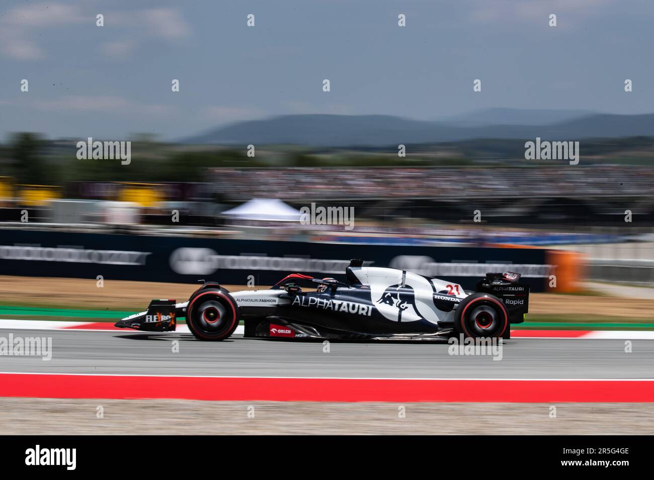 Barcelona, Spanien. 02. Juni 2023. Montmelo, Barcelona, Spanien. 02. Juni 2023; #21, Nick de VRIES, NDL, Scuderia Alpha Tauri, AT04, Honda RBPT, während der FIA-Weltmeisterschaft F1. Formel 1 Grand Prix von Spanien, Circuit de Catalunya in der Nähe von Montmelo - Bild mit gebührenpflichtiger Haftung - Foto: © Cristiano BARNI/ATP Images (BARNI Cristiano/ATP/SPP) Guthaben: SPP Sport Press Photo. Alamy Live News Stockfoto