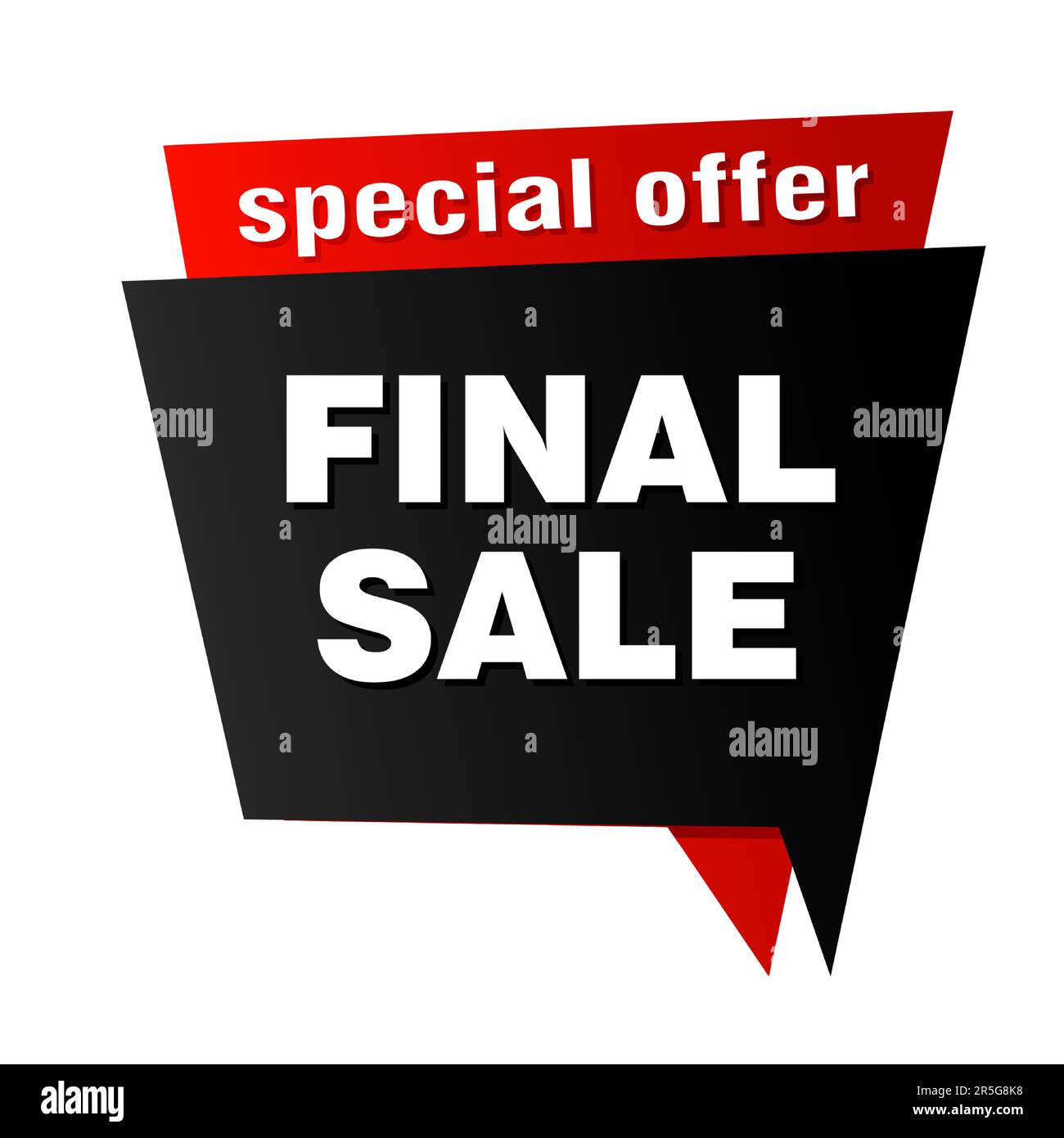 Bannerdesign für Sonderangebote im Endverkauf Stock Vektor