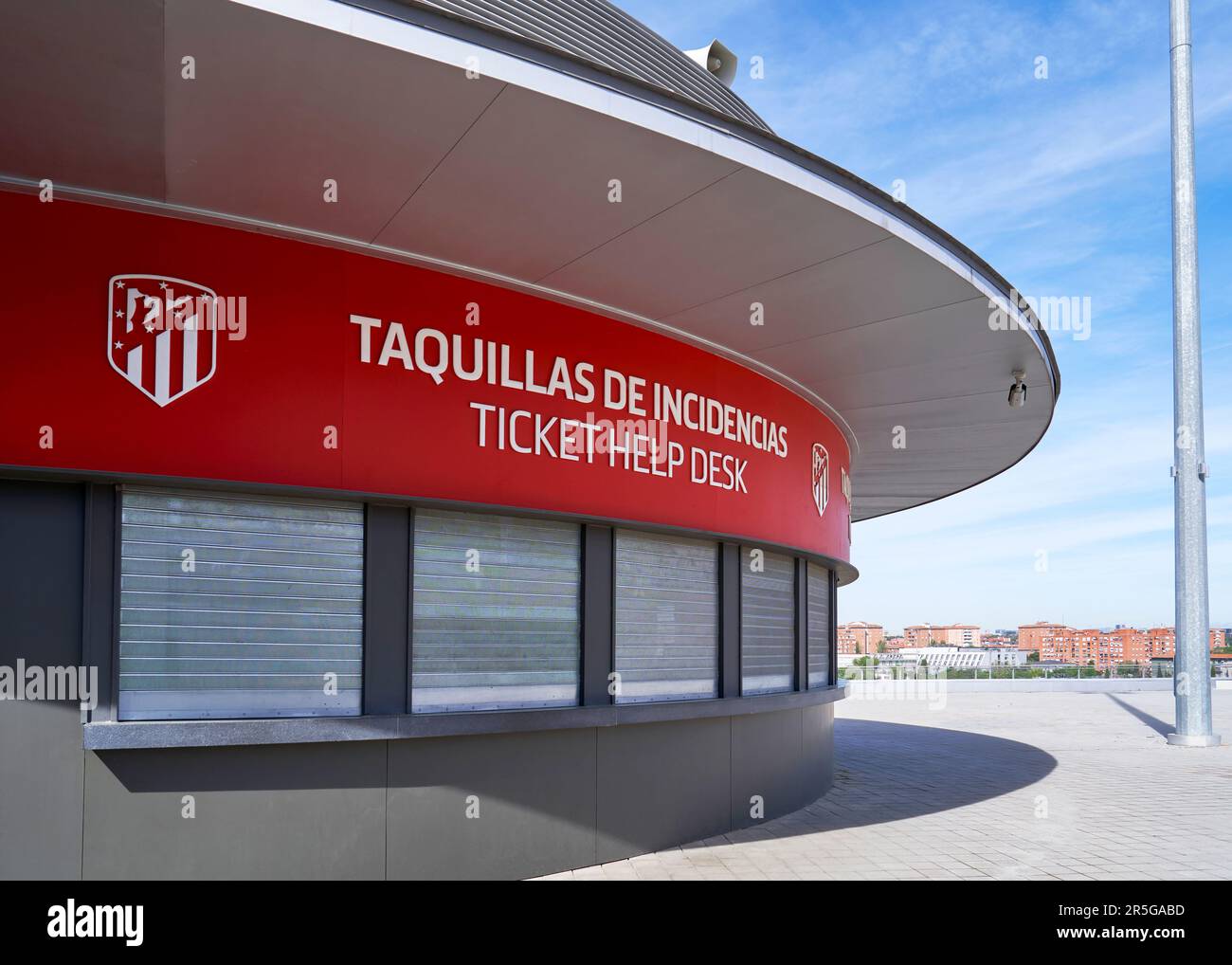 Ticketbox in der Civitas Metropolitano Arena - dem offiziellen Heimstadion des FC Athletic Stockfoto