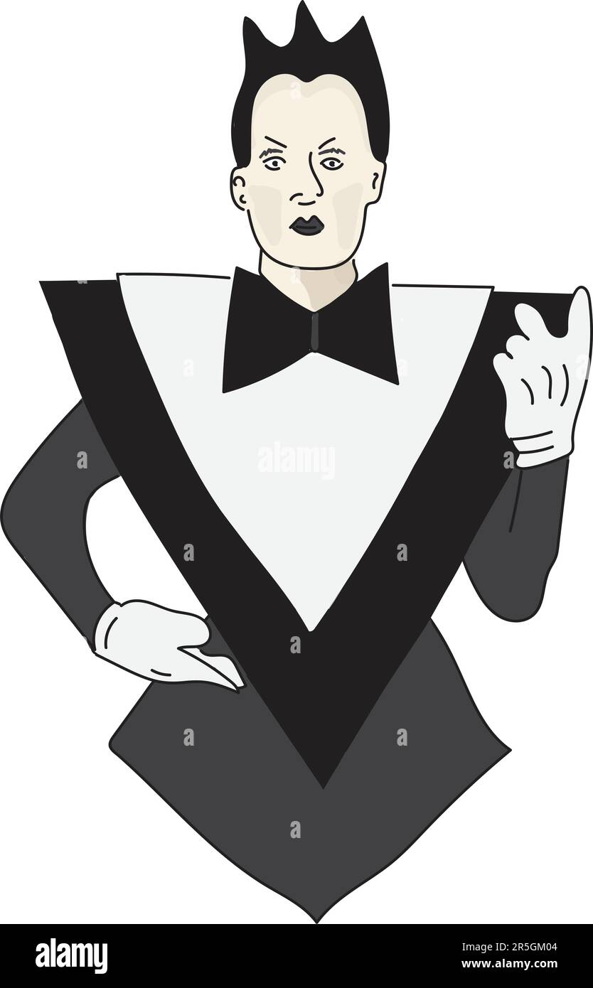 Gegenläufer Klaus Nomi (1944-1983) Stock Vektor