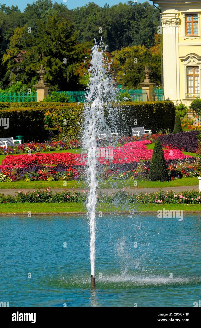 Ludwigsburg Blumenbarock, Brunnen Stockfoto