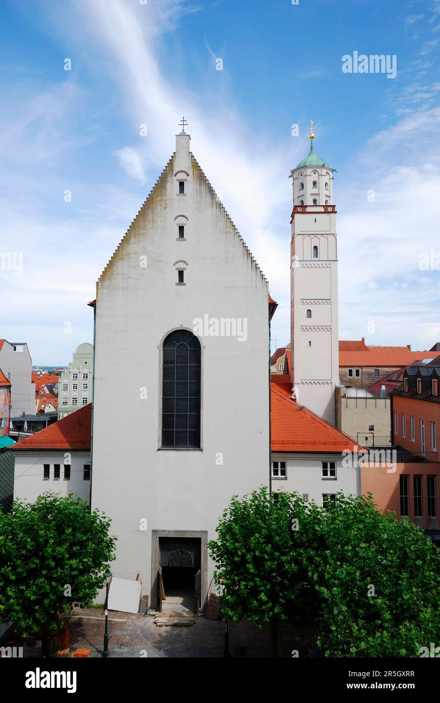St. Moritz-Kirche in Augsburg Stockfoto