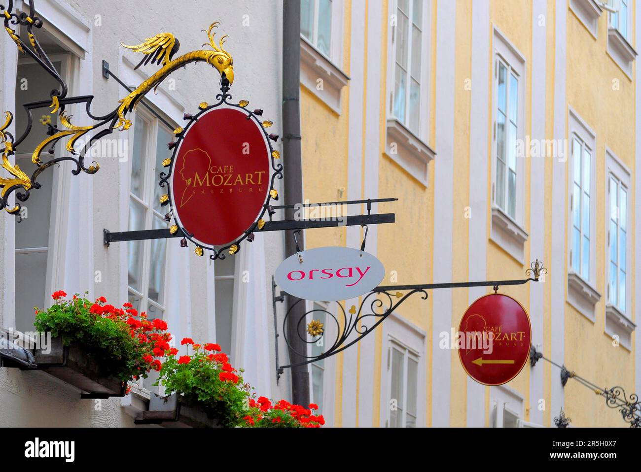 Café Mozart, Österreich, Salzburg Stockfoto