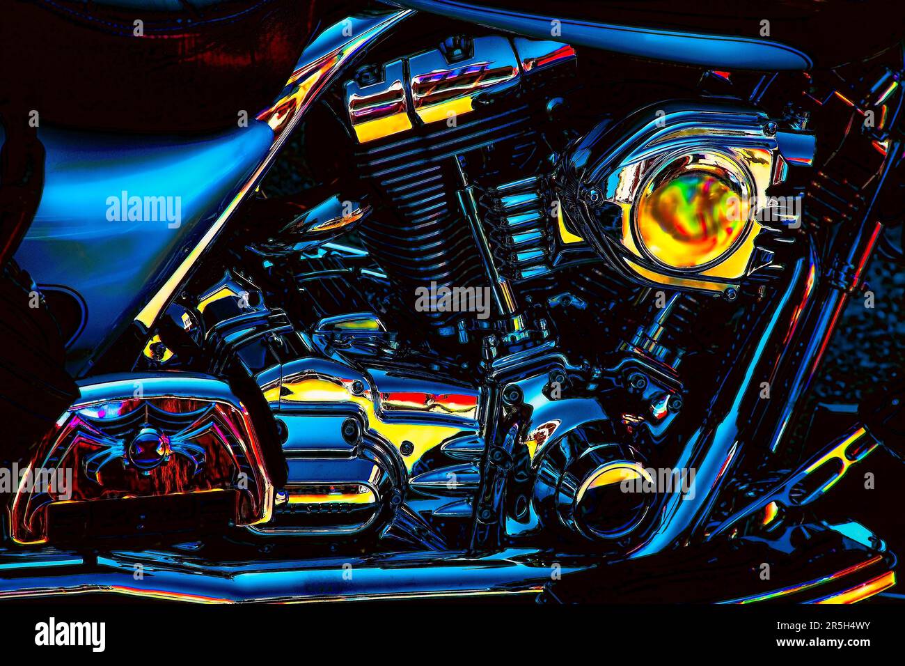 Harley Davidson Motor Stockfoto