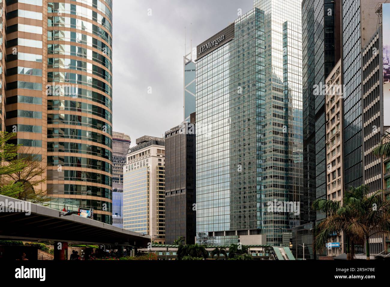 J P Morgan Chase Bank, Hong Kong Island, Hongkong, China. Stockfoto