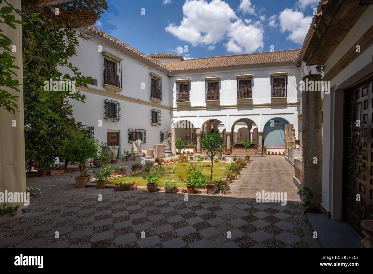 Archäologisches und Ethnologisches Museum des Cordoba Courtyard - Cordoba, Andalusien, Spanien Stockfoto