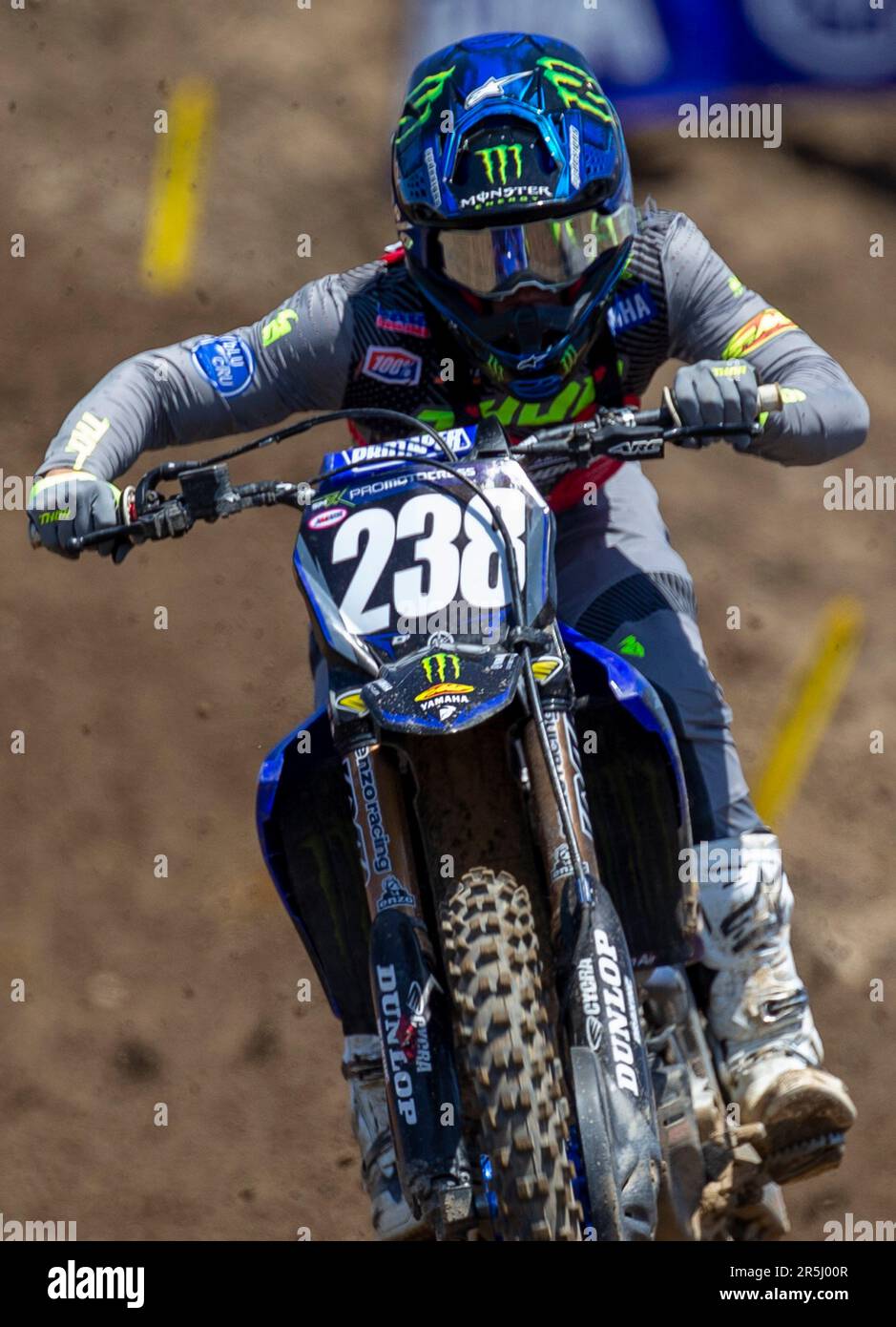 Sacramento, Kalifornien, USA. Juni 03 2023 Sacramento, CA USA Haiden Deegan(238)beim 23 AMA Pro Motocross Racing Hangtown Classic 250 Heat # 1 in Hangtown Sacramento, CA Thurman James/CSM(Kreditbild: © Thurman James/Cal Sport Media) Credit: CAL Sport Media/Alamy Live News Stockfoto