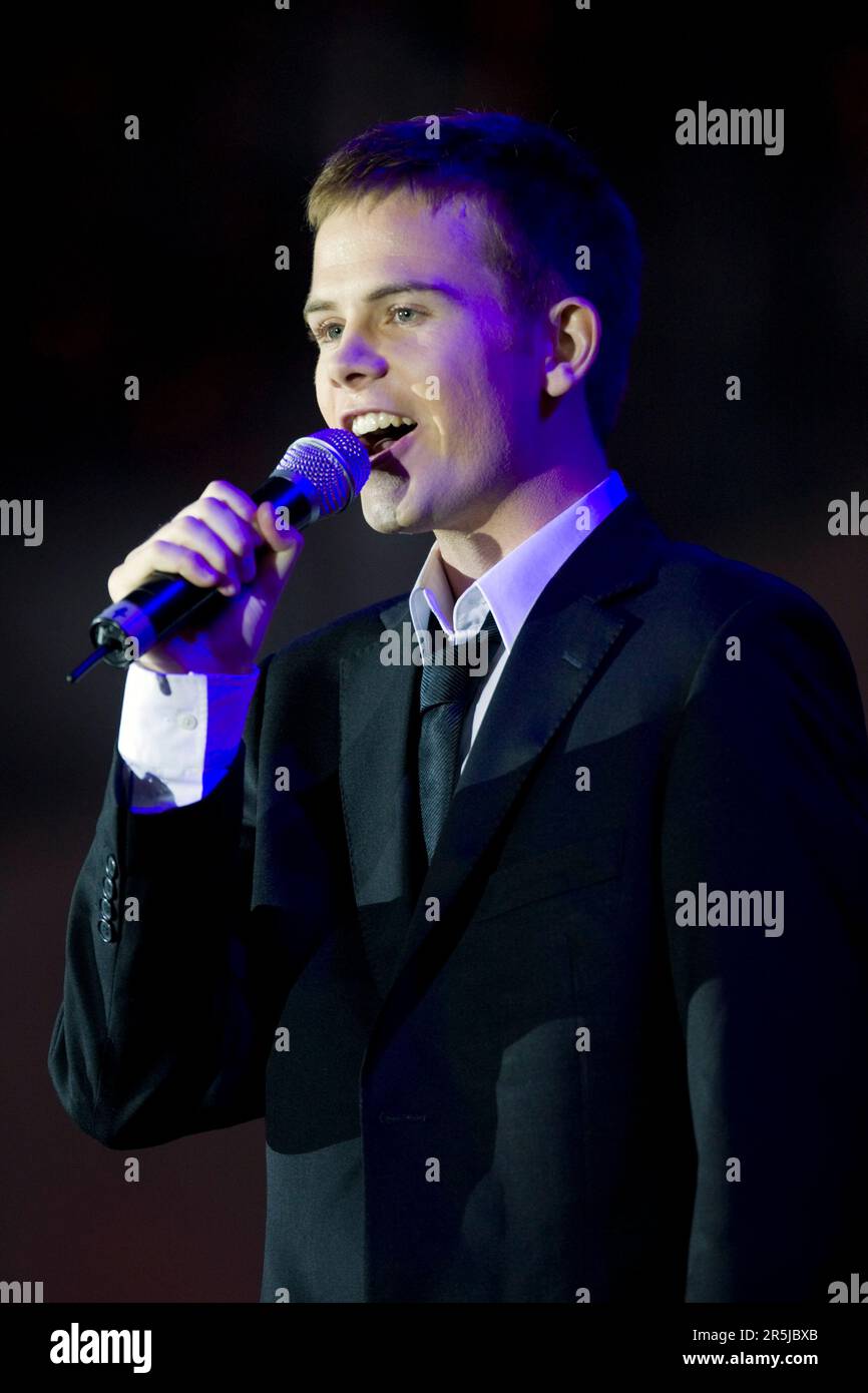 Will Martin tritt auf der SKYCITY Starlight Symphony 2008, Auckland Domain, Auckland, Neuseeland Sonntag, Februar 24, auf. 2008 Stockfoto