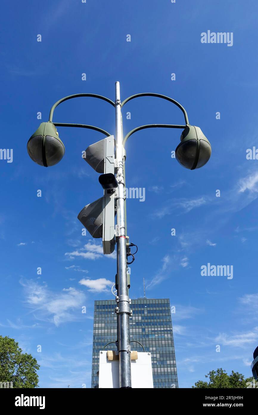 Erste deutsche Geräuschmesskamera in Berlin Stockfoto