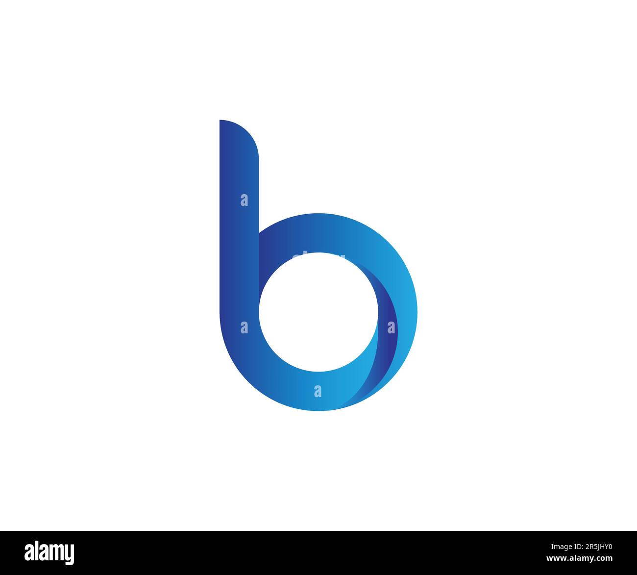 vektorvorlage für 3D-b-Logo-Design Stock Vektor