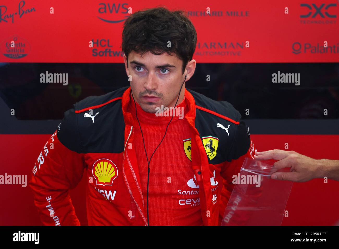 Barcelona, Spanien. 04. Juni 2023. Charles Leclerc (MON) Ferrari. Formel-1-Weltmeisterschaft, Rd 8, spanischer Grand Prix, Sonntag, 4. Juni 2023. Barcelona, Spanien. Kredit: James Moy/Alamy Live News Stockfoto