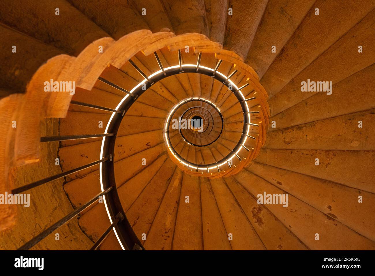 Wendeltreppe im Palazzo Ducale (Urbino) Stockfoto