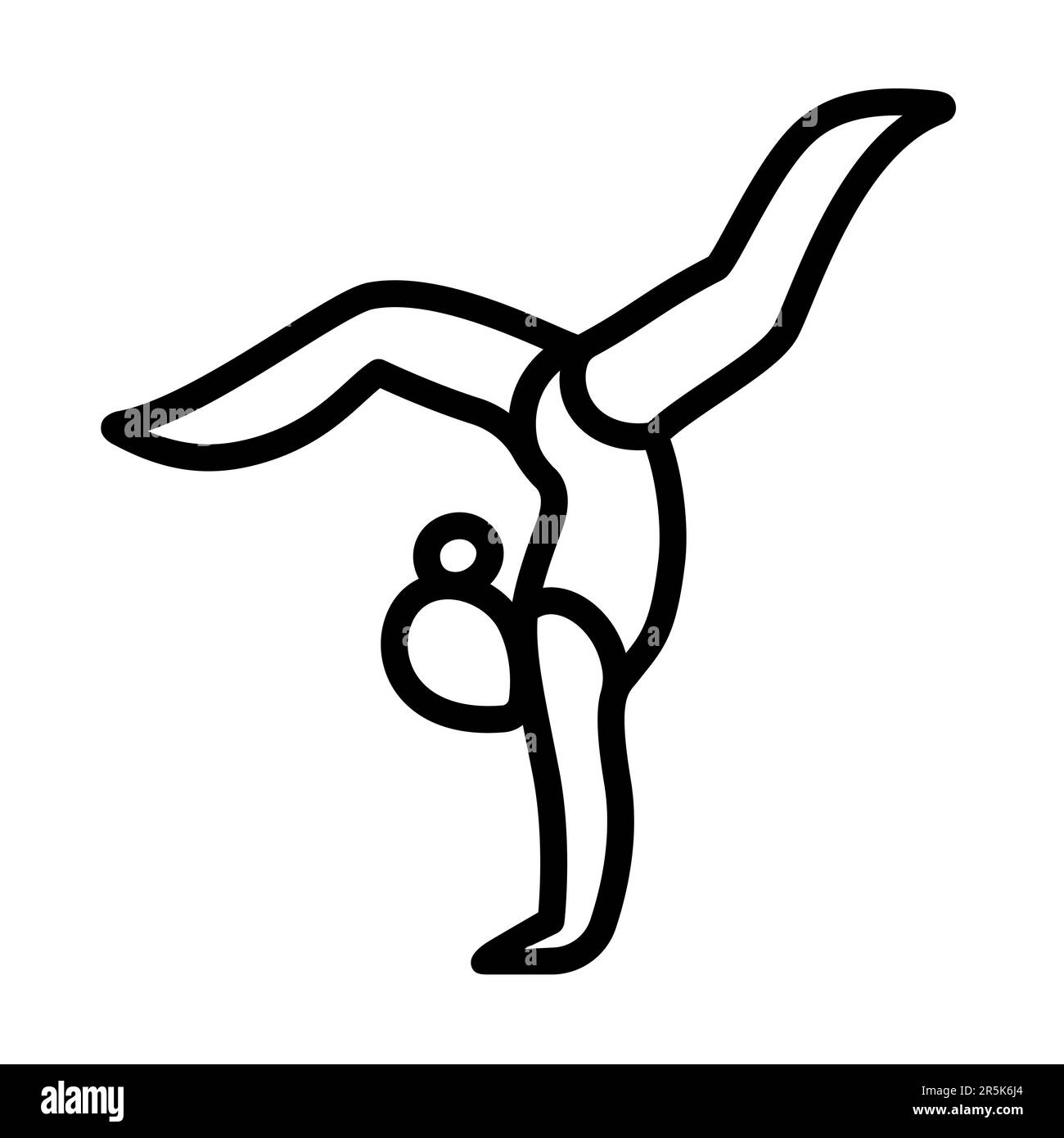 M dchen Macht Handstand Stock Vektorgrafiken Kaufen Alamy