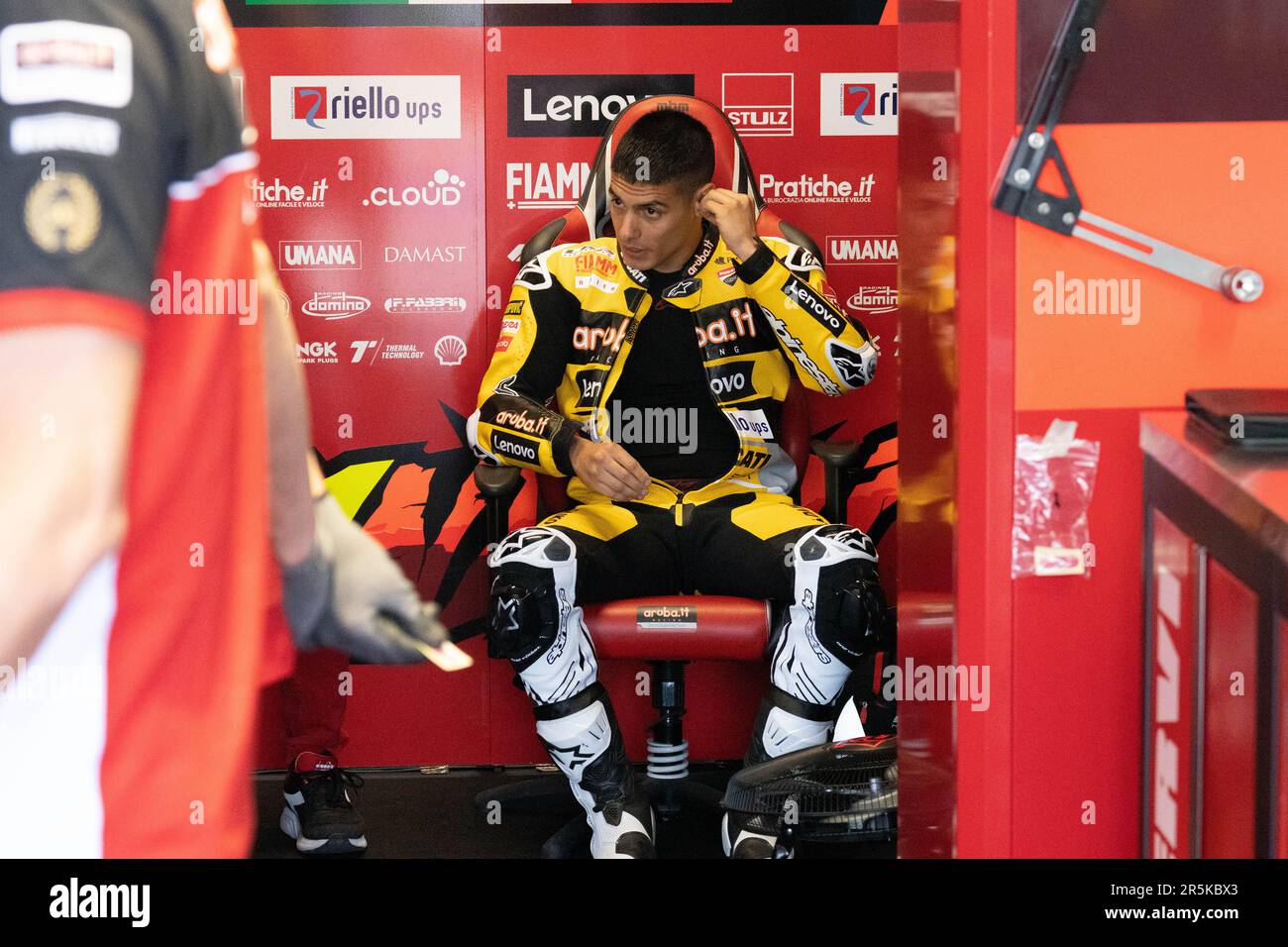 21 M. RINALDI ITA Aruba.it Racing - Ducati Ducati Panigale V4R während der Motul FIM Superbike Championship WorldSBK - Race 2 - Italian Round Sunday r Stockfoto