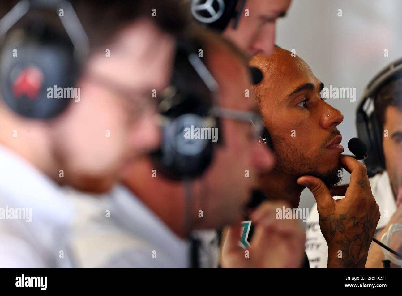Barcelona, Spanien. 04. Juni 2023. Lewis Hamilton (GBR) Mercedes AMG F1. Formel-1-Weltmeisterschaft, Rd 8, spanischer Grand Prix, Sonntag, 4. Juni 2023. Barcelona, Spanien. Kredit: James Moy/Alamy Live News Stockfoto