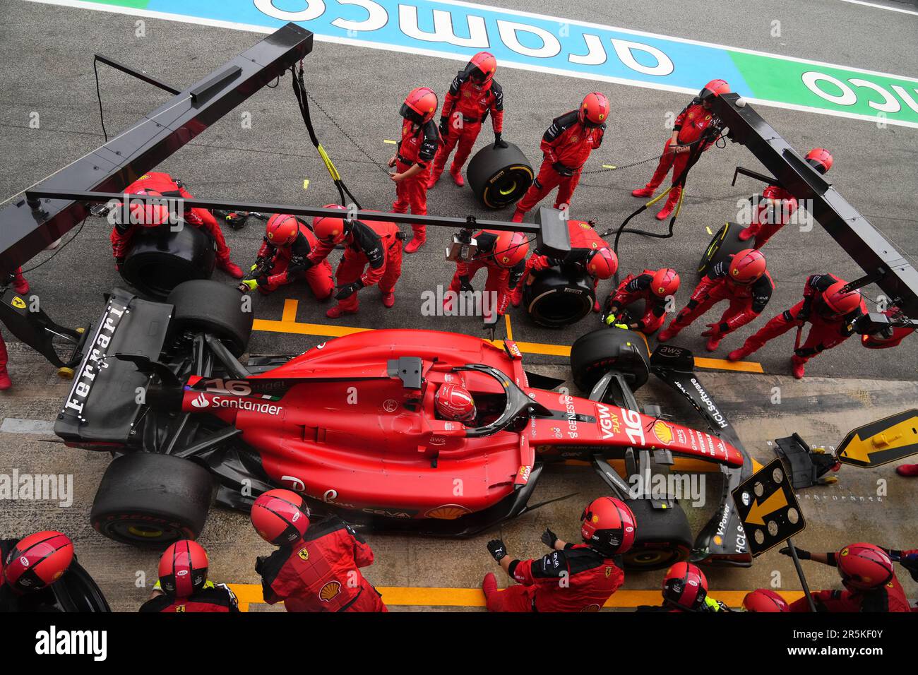 Barcelona, Spanien. 04. Juni 2023. Während des Rennens F1 Grand Prix von Spanien auf dem Circuit de Barcelona-Catalunya am 4. Juni 2023 in Barcelona, Spanien. (Foto: Bagu Blanco/PRESSIN) Kredit: PRESSINPHOTO SPORTS AGENCY/Alamy Live News Stockfoto