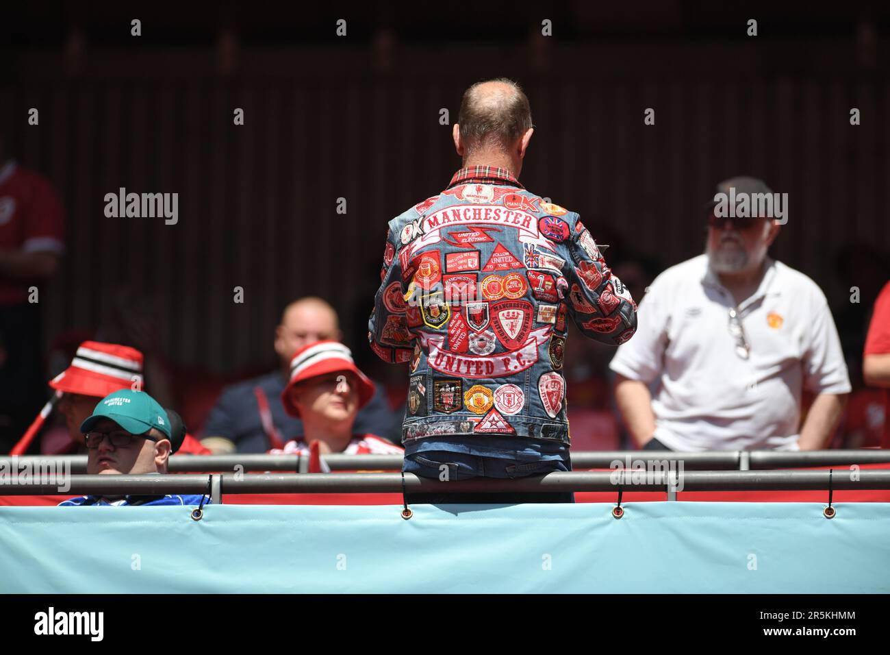 London, Großbritannien. 3. Juni 2023. Manchester United Fans beim FA Cup im Wembley Stadium, London. Das Bild sollte lauten: Gary Oakley/Sportimage Credit: Sportimage Ltd/Alamy Live News Stockfoto