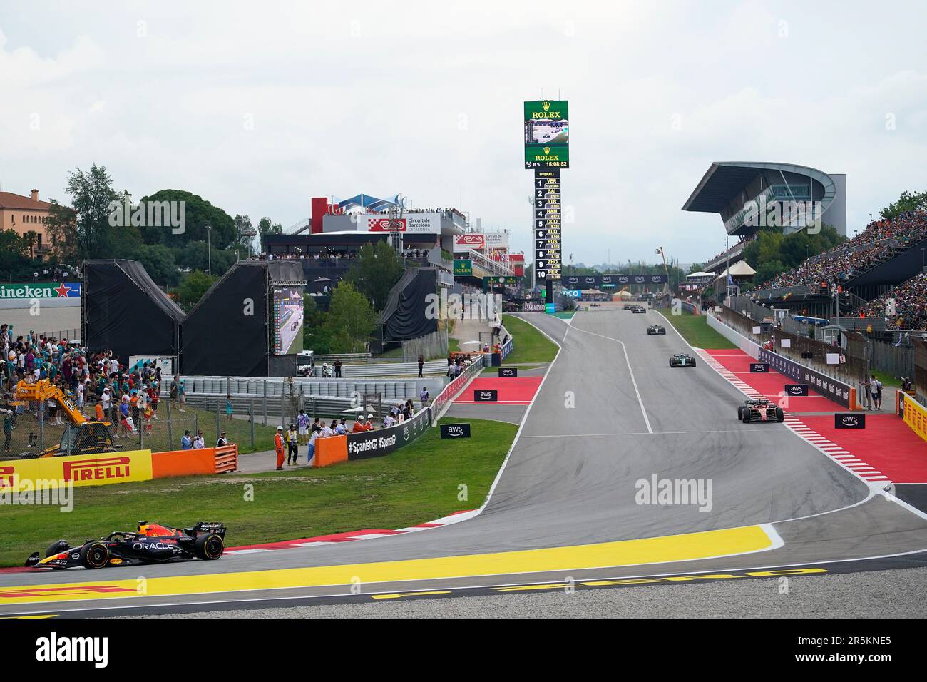 Barcelona, Spanien. 04. Juni 2023. Zweite Runde im Rennen F1 Grand Prix von Spanien auf der Circuit de Barcelona-Catalunya am 4. Juni 2023 in Barcelona, Spanien. (Foto: Bagu Blanco/PRESSIN) Kredit: PRESSINPHOTO SPORTS AGENCY/Alamy Live News Stockfoto