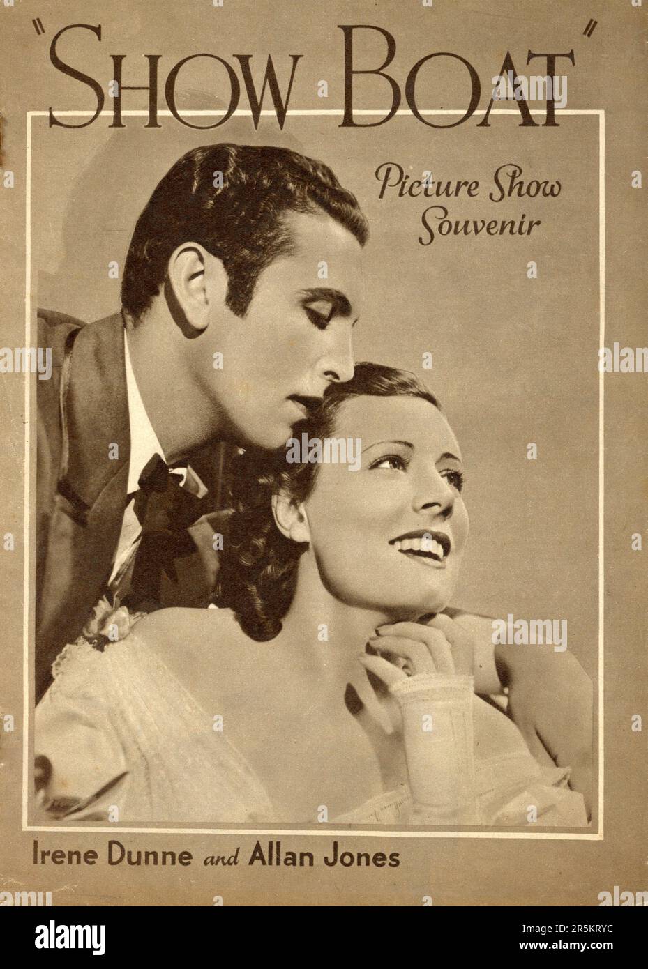 IRENE DUNNE und ALLAN JONES im SHOWBOAT 1936 Regisseur JAMES WHALE Roman Edna Ferber Musik Jerome Kern Texte Oscar Hammerstein II Universal Pictures Stockfoto