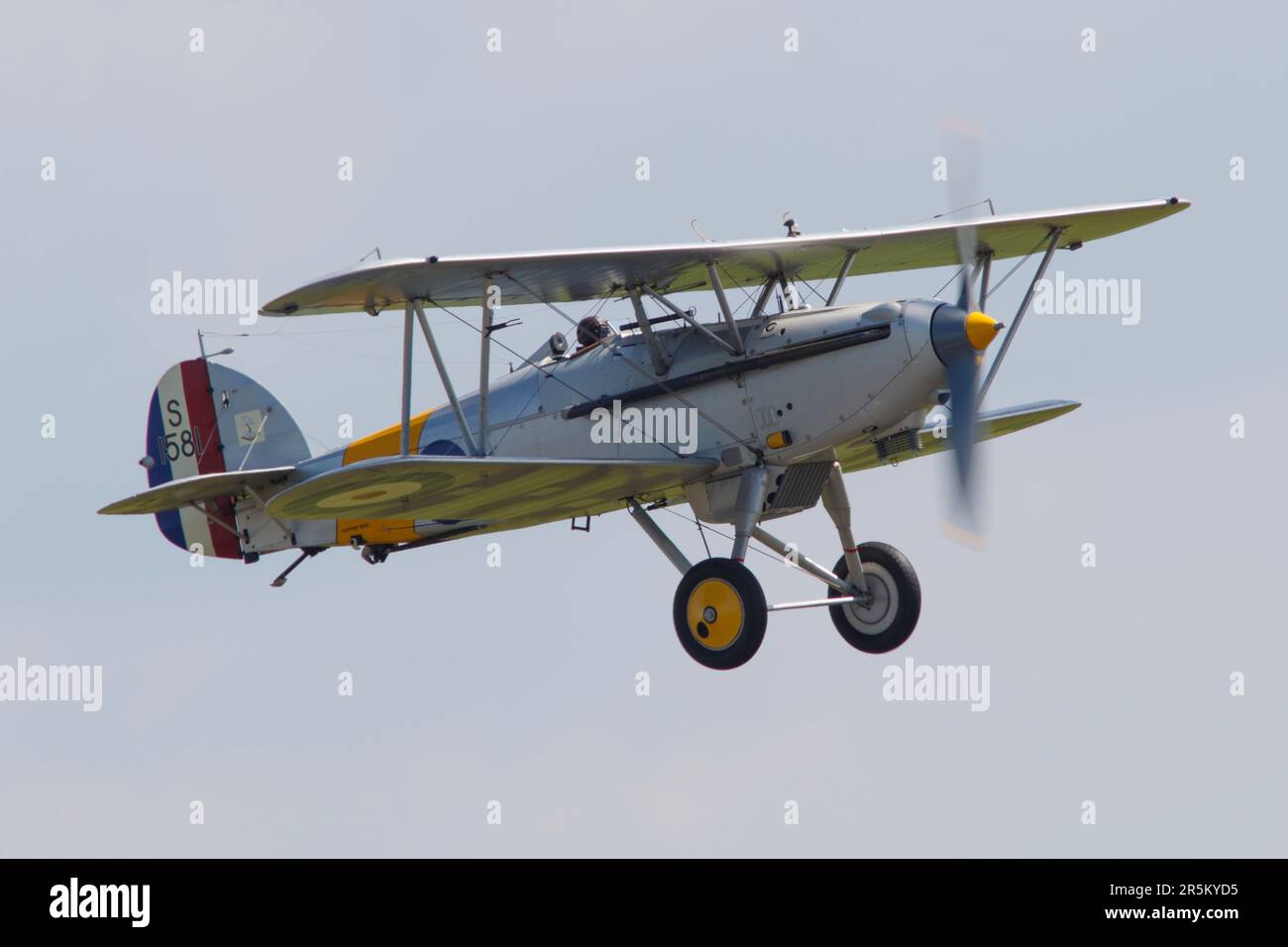 Ein Hawker Nimrod 1 B-Flugzeug, das im Mai 2023 in der RAF Duxford gezeigt wurde Stockfoto