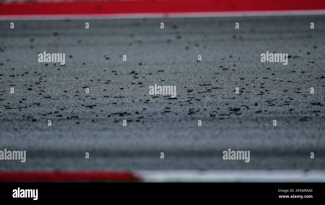 Barcelona, Spanien. 04. Juni 2023. Asphalt beim Rennen F1 Grand Prix von Spanien auf dem Circuit de Barcelona-Catalunya am 4. Juni 2023 in Barcelona, Spanien. (Foto: Sergio Ruiz/PRESSIN) Kredit: PRESSINPHOTO SPORTS AGENCY/Alamy Live News Stockfoto