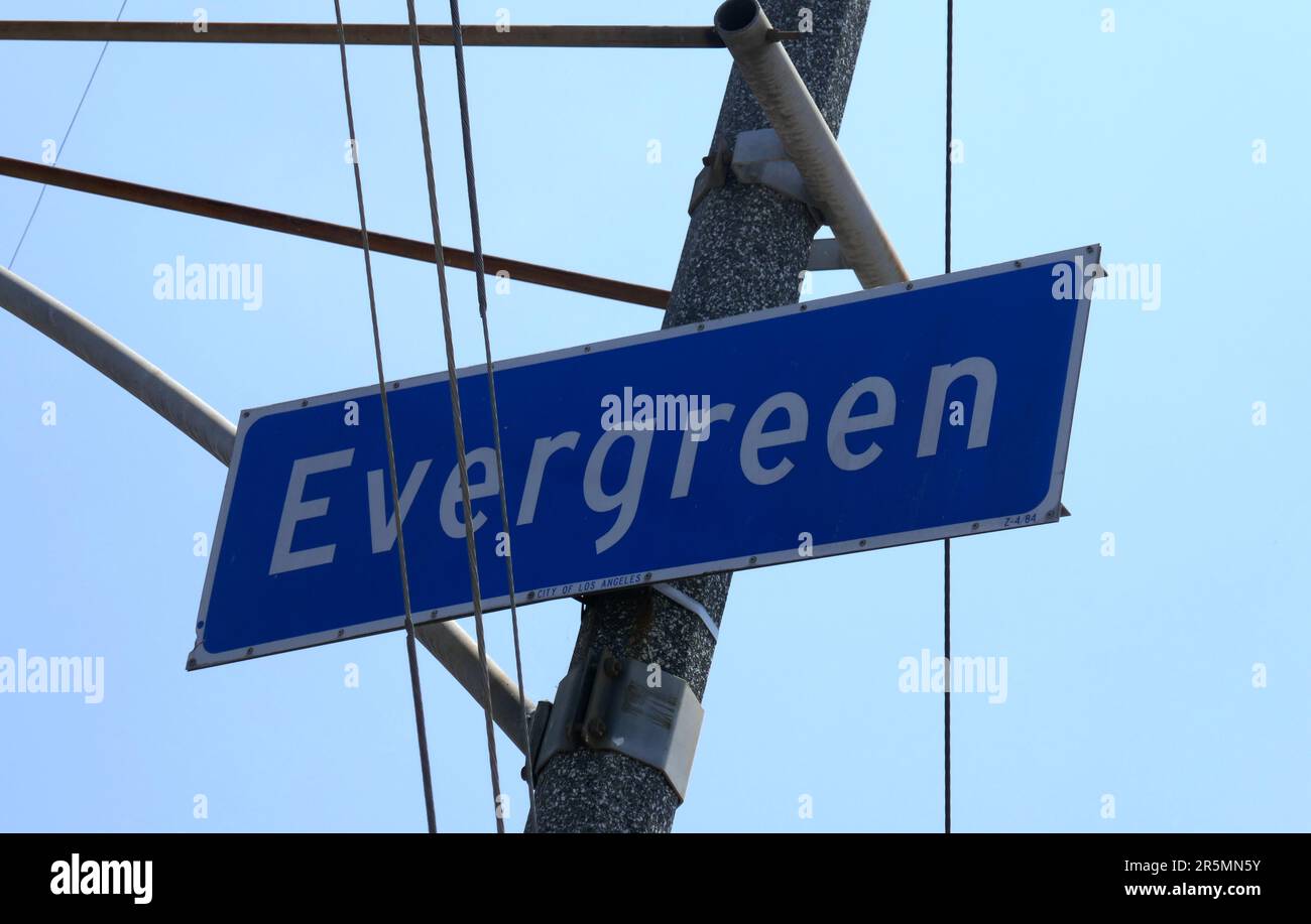 Los Angeles, Kalifornien, USA 3. Juni 2023 Evergreen Cemetery, 204 N. Evergreen Avenue, 3. Juni 2023 in Los Angeles, Kalifornien, USA. Foto: Barry King/Alamy Stock Photo Stockfoto