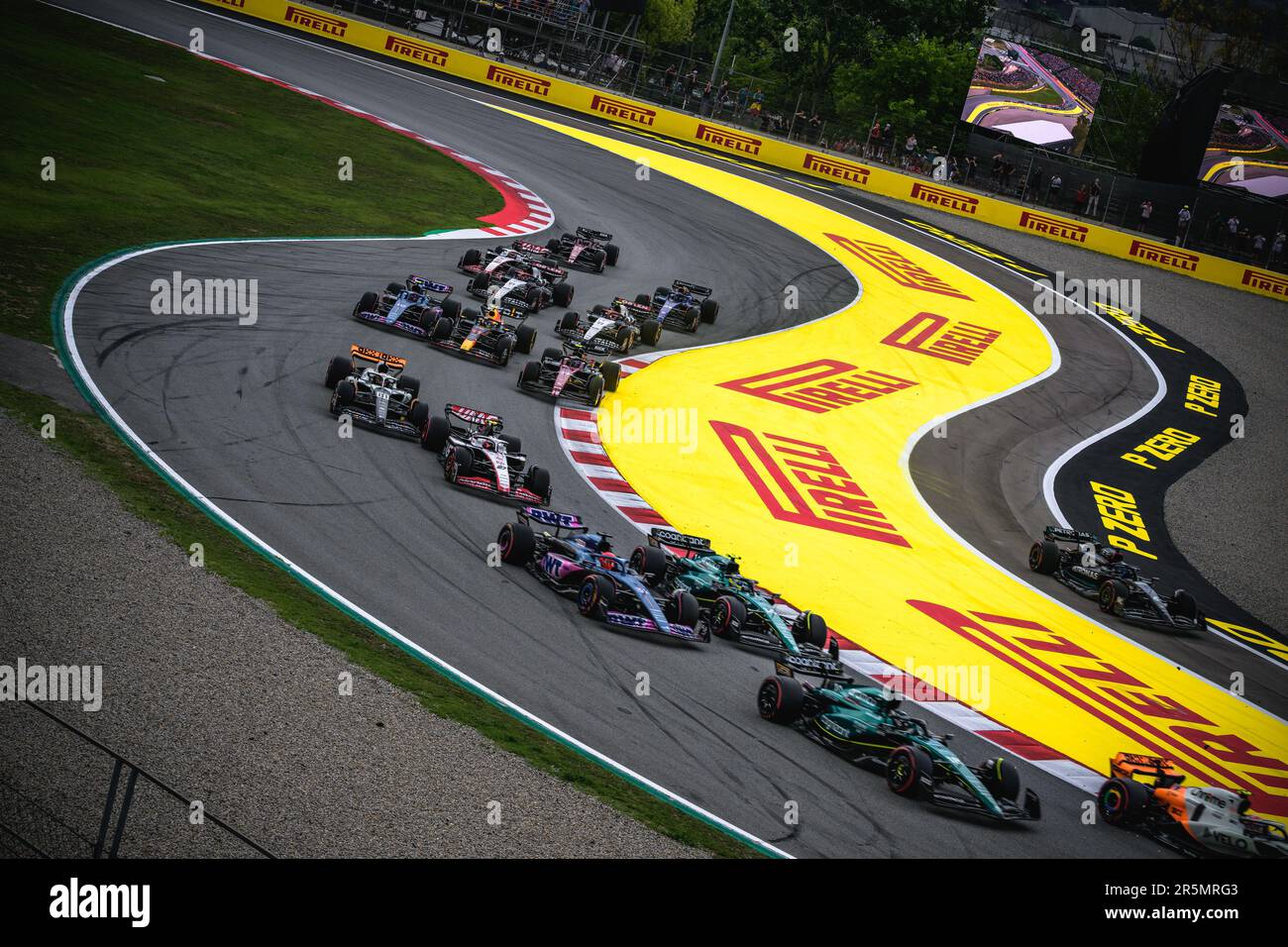 Montmelo, Spanien. 4. Juni 2023. F1 Piloten treten während des spanischen GP auf dem Circuit de Catalunya Credit an: Matthias Oesterle/Alamy Live News Stockfoto