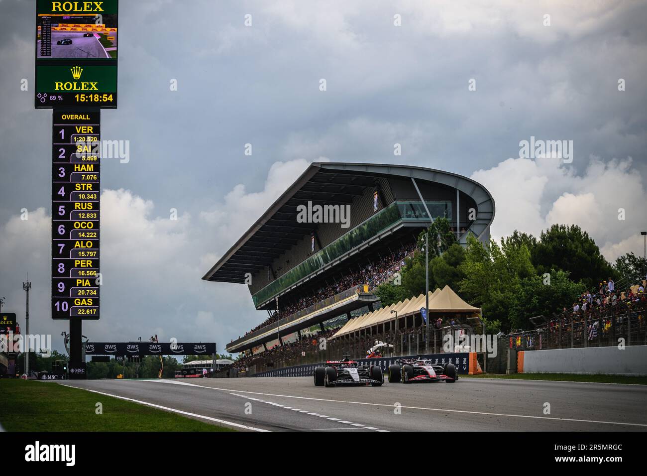 Montmelo, Spanien. 4. Juni 2023. F1 Piloten treten während des spanischen GP auf dem Circuit de Catalunya Credit an: Matthias Oesterle/Alamy Live News Stockfoto
