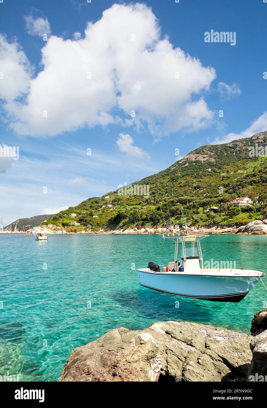 In Cabo San Andrea auf der Insel Elba, Toskana, Mittelmeer, Italien Stockfoto