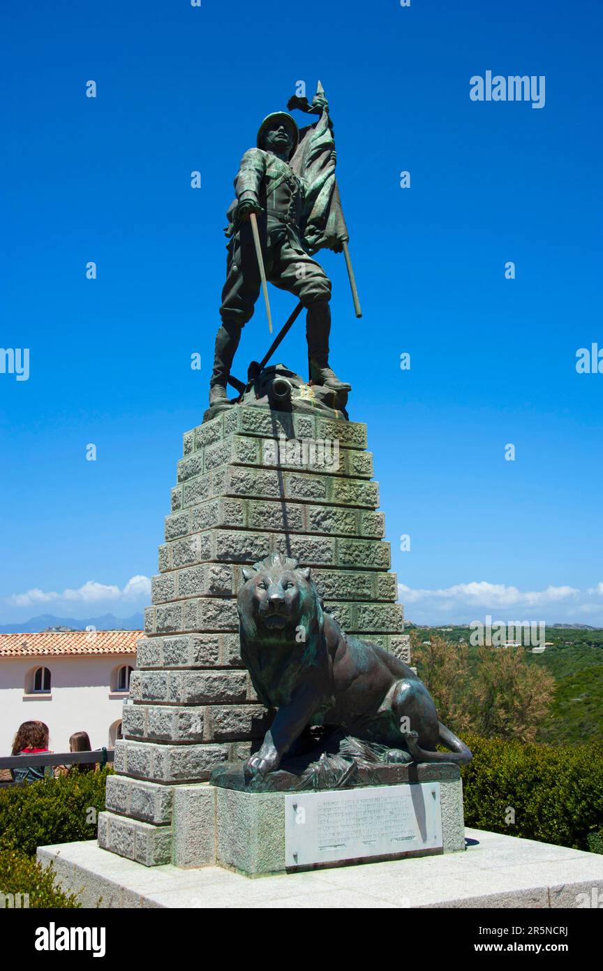 Monument of the Foreign Legion, Monument la Region Etrangere, Bonifacio, Korsika, Frankreich Stockfoto
