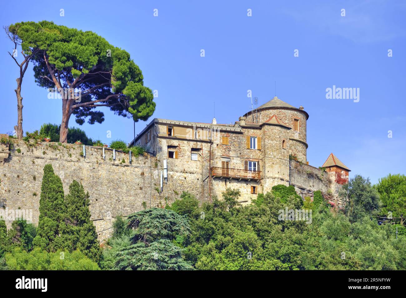 Castello Brown, Portofino, Golf von Tigullio, Provinz Genua, Ligurien, Golfo del Tigullio, Italien Stockfoto