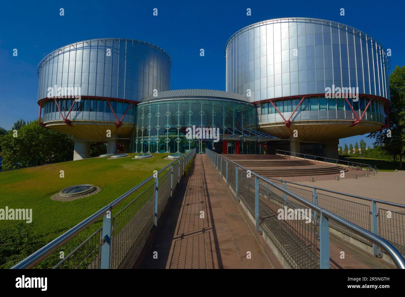 Straßburg, Europäischer Gerichtshof für Menschenrechte, UNESCO-Weltkulturerbe, Elsass, Bas Rhin, Frankreich Stockfoto