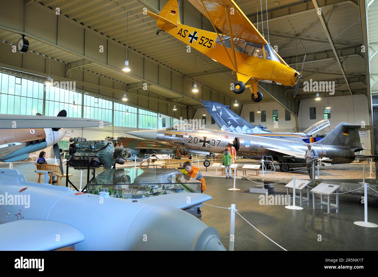 Historisches Flugzeug, Militärhistorisches Museum, MHM, Flughafen Berlin-Gutow, Ausstellungshalle, Bundeswehr Air Force Museum, Berlin-Gatow, Berlin Stockfoto