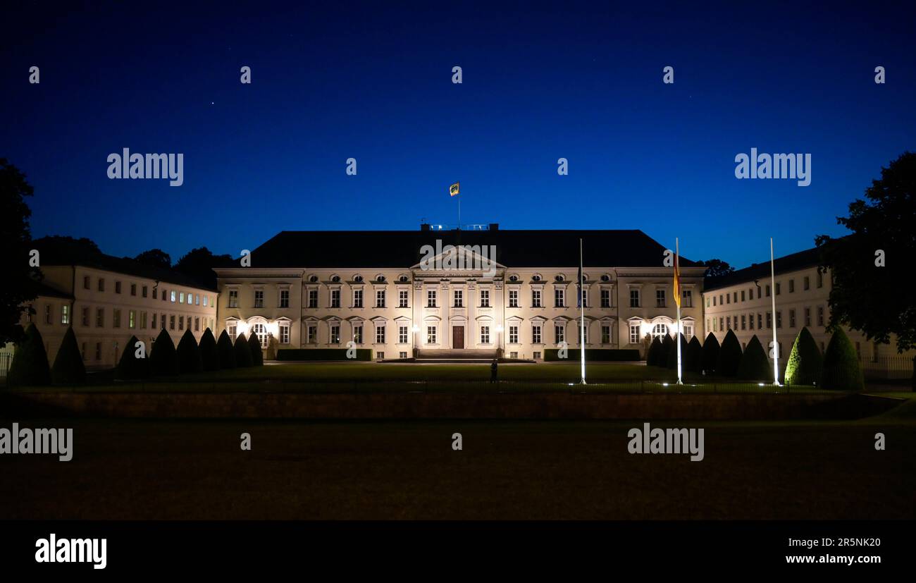 Schloss Bellevue, Tiergarten, Mitte, Berlin, Deutschland Stockfoto