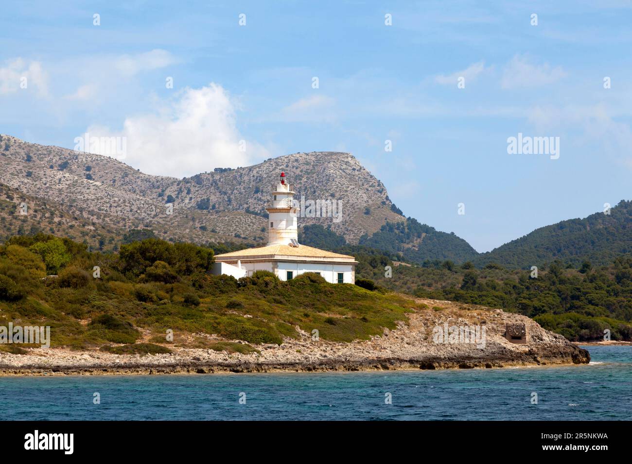 Alcanada Leuchtturm Stockfoto