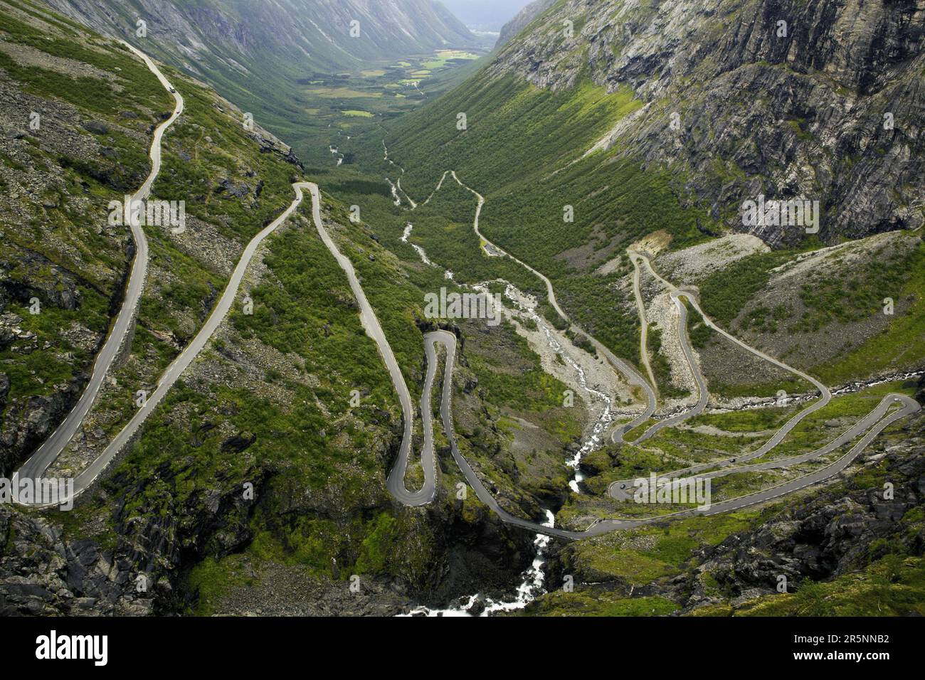 Trollstigen, Serpentinen, Andalsnes, Trollpfad, Trollleiter, Norwegen Stockfoto