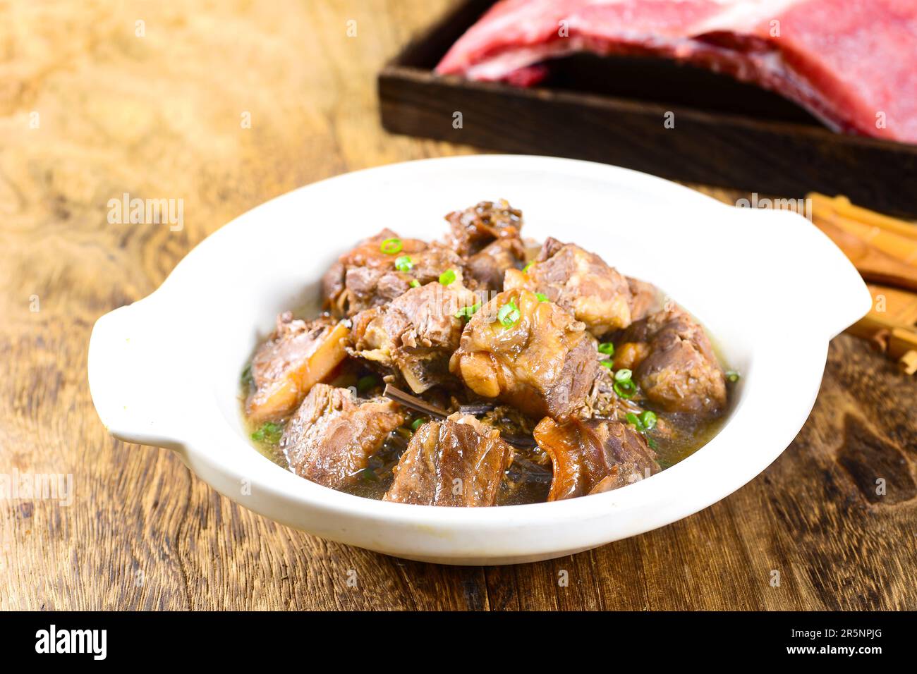 Gedünstetes Schweinefleisch (geräuchertes Schweinefleisch) Stockfoto