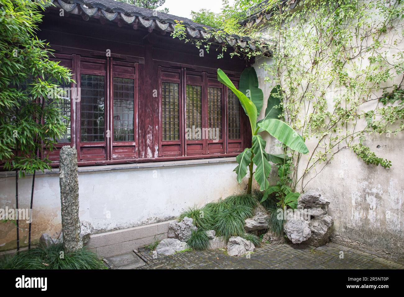 Master of Nets Garten Suzhou, Weltkulturerbe Stockfoto