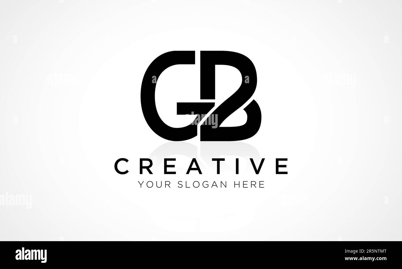 Vektorvorlage für LogoDesign im GB LetterFormat. GBLogoDesign mit
