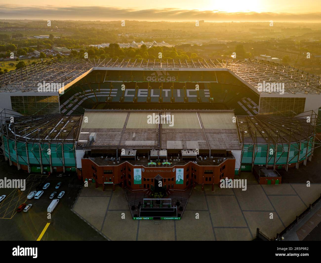 Celtic FC, Celtic Park, Glasgow, Schottland, Großbritannien Stockfoto